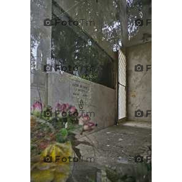 Bergamo Cappelle funebri al cimitero monumentale Bergonzo 01-Aprile 2026 Bergamo Italia foto Tiziano Manzoni Lapresse