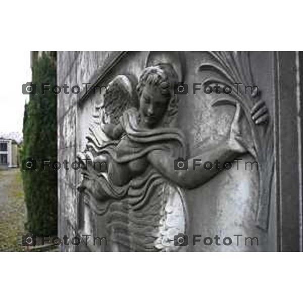 Bergamo Cappelle funebri al cimitero monumentale Bergonzo 01-Aprile 2026 Bergamo Italia foto Tiziano Manzoni Lapresse