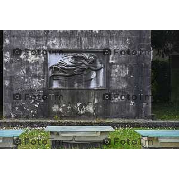 Bergamo Cappelle funebri al cimitero monumentale Bergonzo 01-Aprile 2026 Bergamo Italia foto Tiziano Manzoni Lapresse