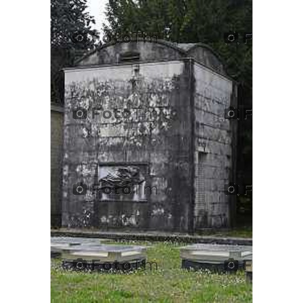 Bergamo Cappelle funebri al cimitero monumentale Bergonzo 01-Aprile 2026 Bergamo Italia foto Tiziano Manzoni Lapresse