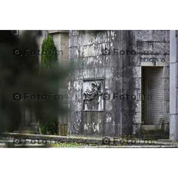 Bergamo Cappelle funebri al cimitero monumentale Bergonzo 01-Aprile 2026 Bergamo Italia foto Tiziano Manzoni Lapresse