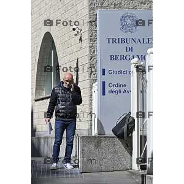 The king of the Sarnec fuori d dal tribunale di bergamo Stefano Serpellini 2 Aprile 2026 Bergamo Italia foto Tiziano Manzoni Lapresse