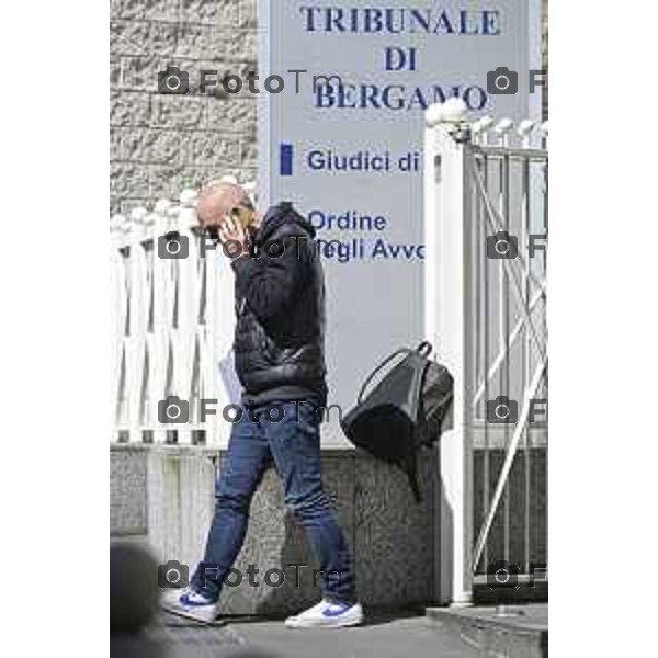 The king of the Sarnec fuori d dal tribunale di bergamo Stefano Serpellini 2 Aprile 2026 Bergamo Italia foto Tiziano Manzoni Lapresse