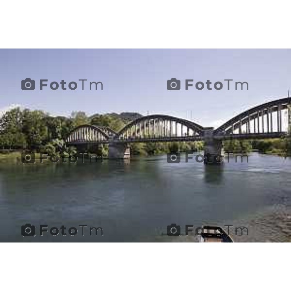 Brivio Bergamo Lecco ponte chiusura per lavori 07-04-2026 Bg Italia foto Tiziano Manzoni Lapresse