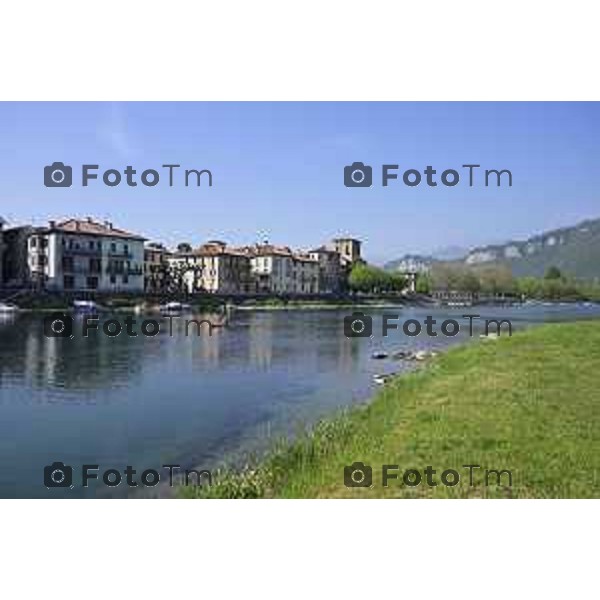 Cisano Bergamasco Bg Ponte di Brivio inizio lavori 8 Aprile 2026 Italia foto Tiziano Manzoni Lapresse