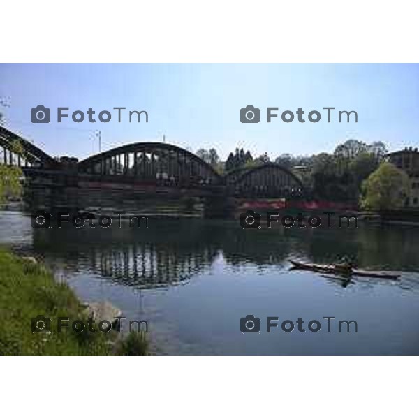 Cisano Bergamasco Bg Ponte di Brivio inizio lavori 8 Aprile 2026 Italia foto Tiziano Manzoni Lapresse