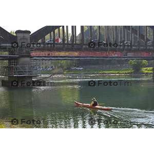 Cisano Bergamasco Bg Ponte di Brivio inizio lavori 8 Aprile 2026 Italia foto Tiziano Manzoni Lapresse