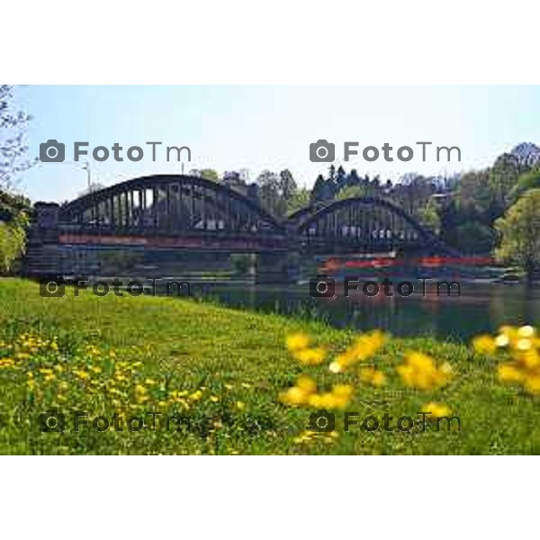 Cisano Bergamasco Bg Ponte di Brivio inizio lavori 8 Aprile 2026 Italia foto Tiziano Manzoni Lapresse