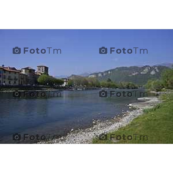 Cisano Bergamasco Bg Ponte di Brivio inizio lavori 8 Aprile 2026 Italia foto Tiziano Manzoni Lapresse