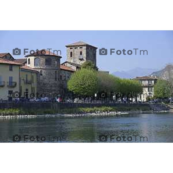Cisano Bergamasco Bg Ponte di Brivio inizio lavori 8 Aprile 2026 Italia foto Tiziano Manzoni Lapresse