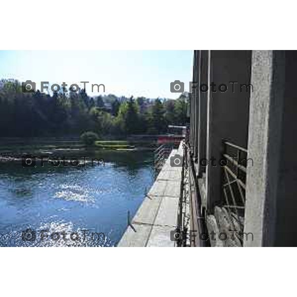 Cisano Bergamasco Bg Ponte di Brivio inizio lavori 8 Aprile 2026 Italia foto Tiziano Manzoni Lapresse