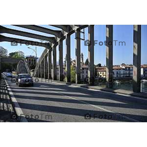 Cisano Bergamasco Bg Ponte di Brivio inizio lavori 8 Aprile 2026 Italia foto Tiziano Manzoni Lapresse