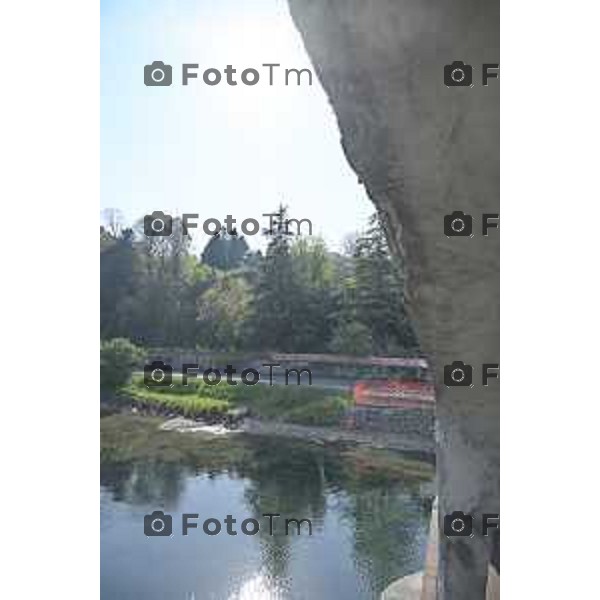 Cisano Bergamasco Bg Ponte di Brivio inizio lavori 8 Aprile 2026 Italia foto Tiziano Manzoni Lapresse