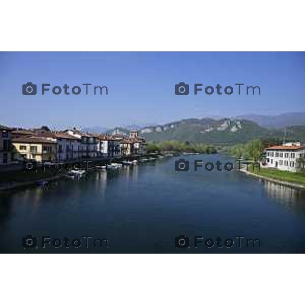 Cisano Bergamasco Bg Ponte di Brivio inizio lavori 8 Aprile 2026 Italia foto Tiziano Manzoni Lapresse