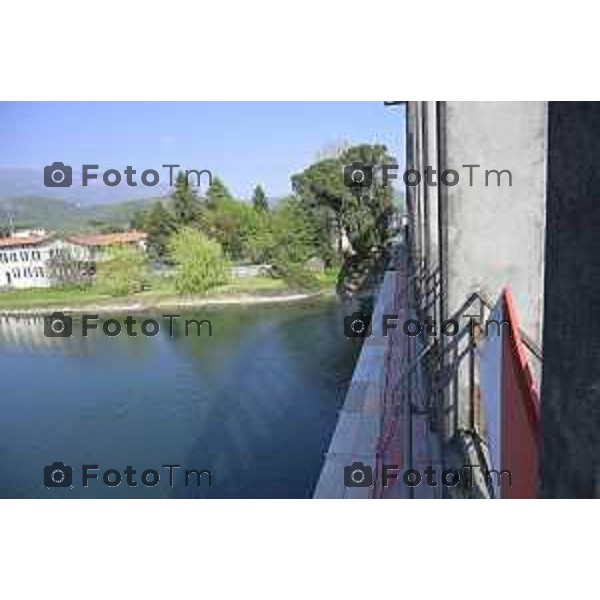 Cisano Bergamasco Bg Ponte di Brivio inizio lavori 8 Aprile 2026 Italia foto Tiziano Manzoni Lapresse
