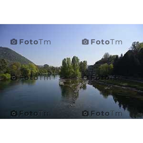 Cisano Bergamasco Bg Ponte di Brivio inizio lavori 8 Aprile 2026 Italia foto Tiziano Manzoni Lapresse