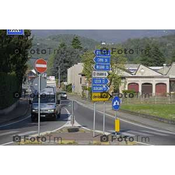 Cisano Bergamasco Bg Ponte di Brivio inizio lavori 8 Aprile 2026 Italia foto Tiziano Manzoni Lapresse