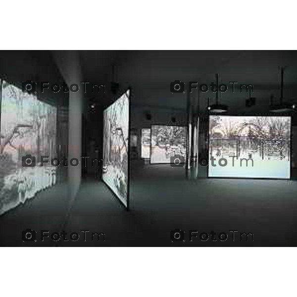 gres art 671 Bergamo retrospettiva in Italia dedicata a Isaac Julien, MUSEUM DREAMS Francesca Acquati Roberto Pesenti 09-aprile 2026 Bergamo Italia foto Tiziano Manzoni Lapresse