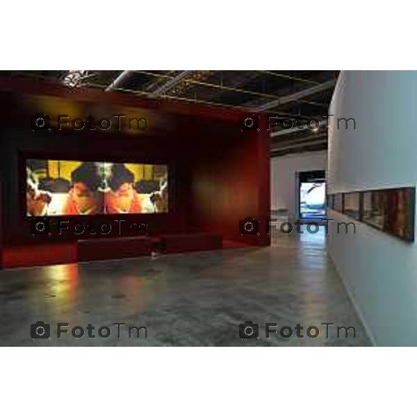 gres art 671 Bergamo retrospettiva in Italia dedicata a Isaac Julien, MUSEUM DREAMS Francesca Acquati Roberto Pesenti 09-aprile 2026 Bergamo Italia foto Tiziano Manzoni Lapresse