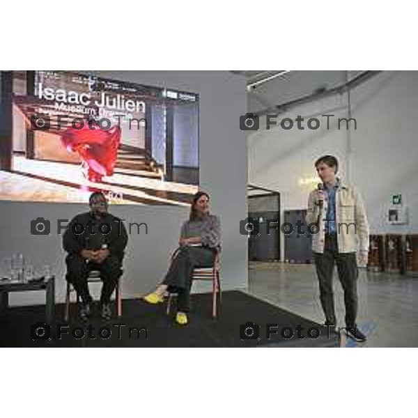 gres art 671 Bergamo retrospettiva in Italia dedicata a Isaac Julien, MUSEUM DREAMS Francesca Acquati Roberto Pesenti 09-aprile 2026 Bergamo Italia foto Tiziano Manzoni Lapresse