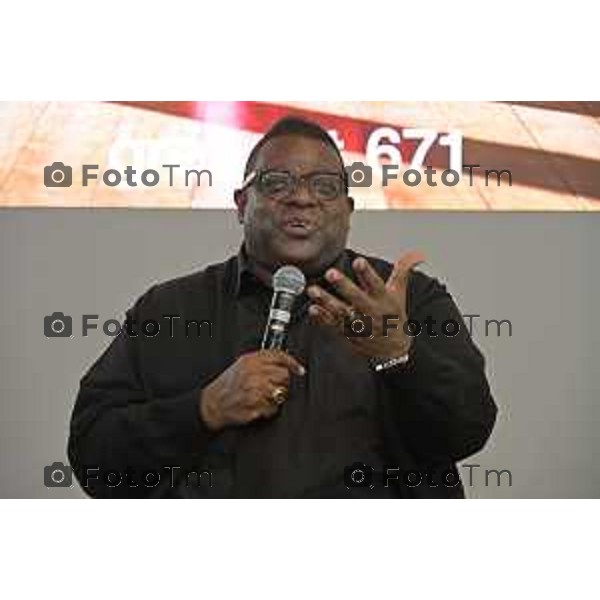 gres art 671 Bergamo retrospettiva in Italia dedicata a Isaac Julien, MUSEUM DREAMS Francesca Acquati Roberto Pesenti 09-aprile 2026 Bergamo Italia foto Tiziano Manzoni Lapresse