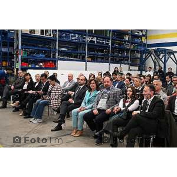 Conferenza Stampa di presentazione del Primo Polo Universitario Nazionale per la Formazione Aeronautica 9 Aprlile 2026 Bergamo Italia foto Tiziano Manzoni Lapresse