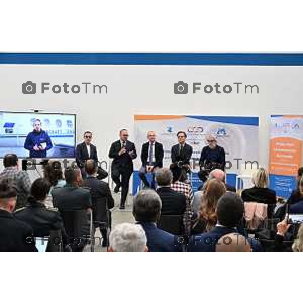 Conferenza Stampa di presentazione del Primo Polo Universitario Nazionale per la Formazione Aeronautica 9 Aprlile 2026 Bergamo Italia foto Tiziano Manzoni Lapresse