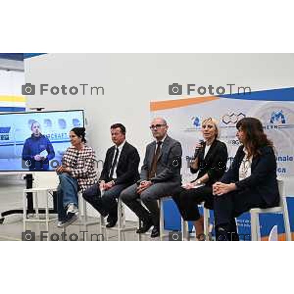 Conferenza Stampa di presentazione del Primo Polo Universitario Nazionale per la Formazione Aeronautica 9 Aprlile 2026 Bergamo Italia foto Tiziano Manzoni Lapresse