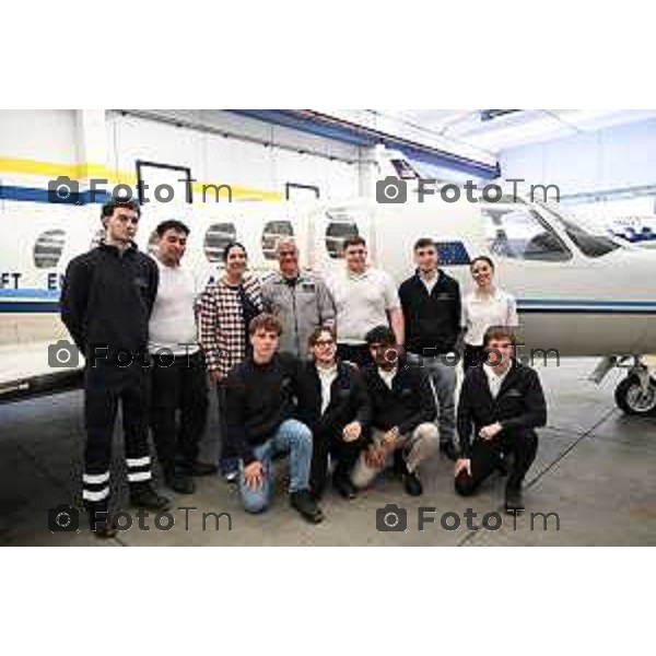 Conferenza Stampa di presentazione del Primo Polo Universitario Nazionale per la Formazione Aeronautica 9 Aprlile 2026 Bergamo Italia foto Tiziano Manzoni Lapresse