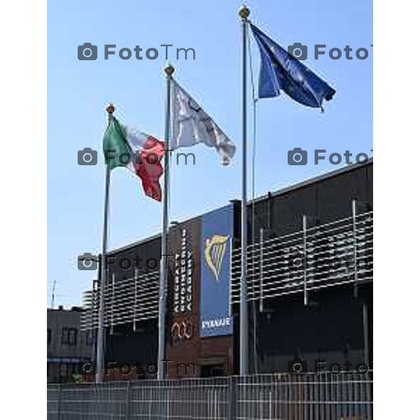 Conferenza Stampa di presentazione del Primo Polo Universitario Nazionale per la Formazione Aeronautica 9 Aprlile 2026 Bergamo Italia foto Tiziano Manzoni Lapresse