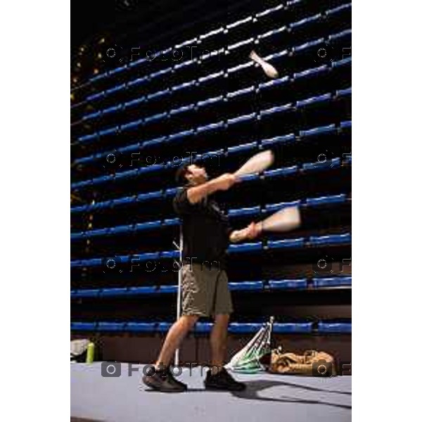 ChoruLife Arena, Bergamo tour backstage con la compagnia Cirque du Solei 09Marzo 2026 Bergamo Italia foto Tiziano Manzoni Lapresse