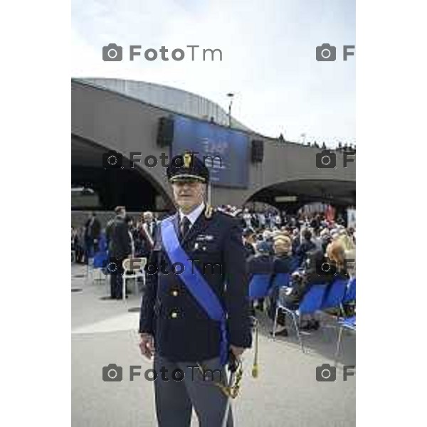 Bergamo festa della polizia con il questore Vincenzo Nicolì, e il prefetto Luca Rotondi e gli encomi agli agenti. 10 Aprile o 2026 Bergamo Italia foto Tiziano Manzoni Lapresse