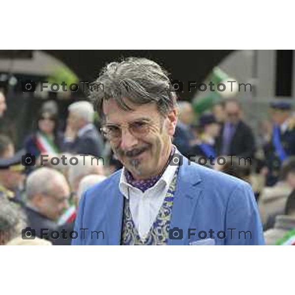 Bergamo festa della polizia con il questore Vincenzo Nicolì, e il prefetto Luca Rotondi e gli encomi agli agenti. Avvocato angelo lino Murtas 10 Aprile o 2026 Bergamo Italia foto Tiziano Manzoni Lapresse