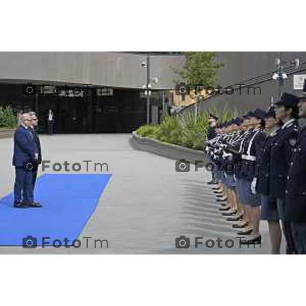 Bergamo festa della polizia con il questore Vincenzo Nicolì, e il prefetto Luca Rotondi e gli encomi agli agenti. 10 Aprile o 2026 Bergamo Italia foto Tiziano Manzoni Lapresse