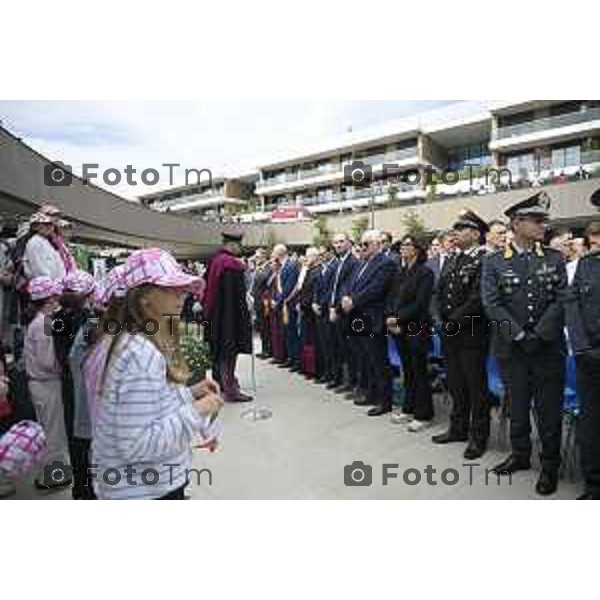 Bergamo festa della polizia con il questore Vincenzo Nicolì, e il prefetto Luca Rotondi e gli encomi agli agenti. 10 Aprile o 2026 Bergamo Italia foto Tiziano Manzoni Lapresse