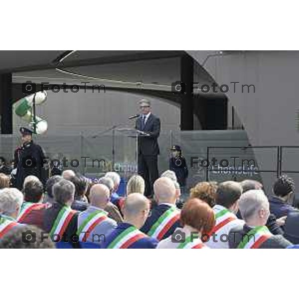 Bergamo festa della polizia con il questore Vincenzo Nicolì, 10 Aprile o 2026 Bergamo Italia foto Tiziano Manzoni Lapresse