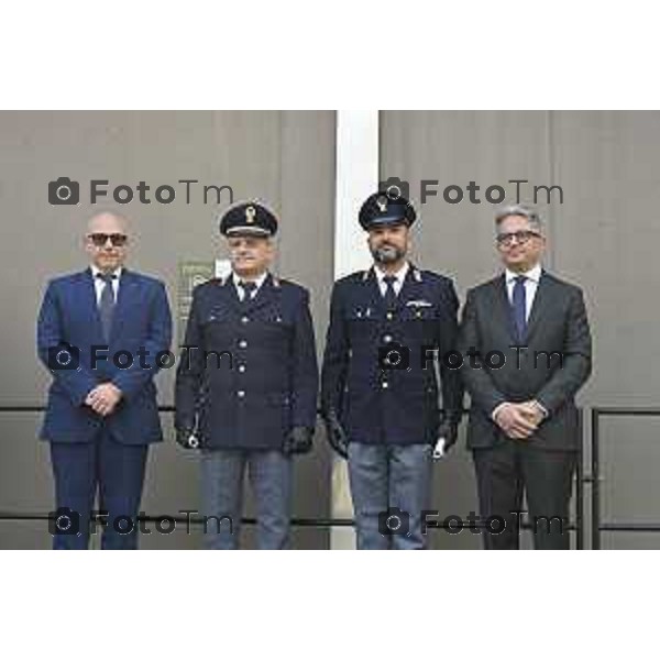 Bergamo festa della polizia con il questore Vincenzo Nicolì, e il prefetto Luca Rotondi e gli encomi agli agenti. 10 Aprile o 2026 Bergamo Italia foto Tiziano Manzoni Lapresse