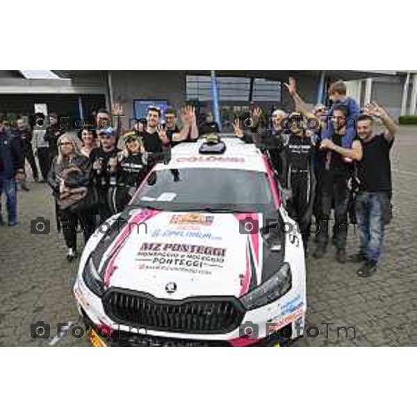 Bergamo Arrivo 40 esimo rally prealpi orobiche vincitori Marco Colombi Angelica Rivoir 12- Aprile 2026 Bergamo Italia foto Tiziano Manzoni Lapresse