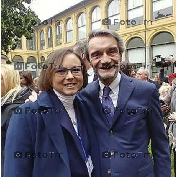 Cisano Bergamasco Sara Fumagalli moglie di Castelli Roberto ex ministro (social facebook ) Italia foto Tiziano Manzoni Lapresse
