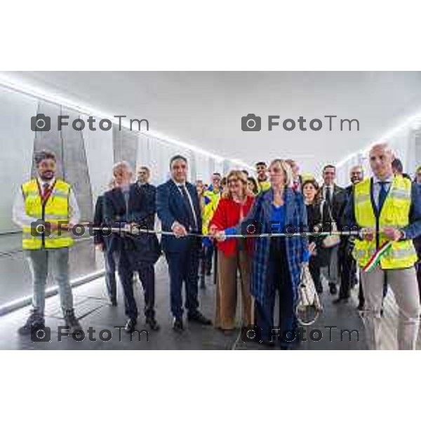 Bergamo, 15 marzo 2026 - Inaugurazione del nuovo sottopassaggio della Stazione di Bergamo alla presenza di Lucio Menta, Direttore Investimenti Rete Ferroviaria Italiana (Gruppo FS), Elena Carnevali, Sindaco di Bergamo e Claudia Maria Terzi, Assessore alle Infrastrutture e Opere pubbliche Regione Lombardia - Foto cantiere Stazione di Bergamo.