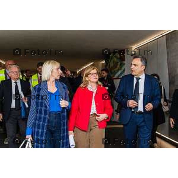 Bergamo, 15 marzo 2026 - Inaugurazione del nuovo sottopassaggio della Stazione di Bergamo alla presenza di Lucio Menta, Direttore Investimenti Rete Ferroviaria Italiana (Gruppo FS), Elena Carnevali, Sindaco di Bergamo e Claudia Maria Terzi, Assessore alle Infrastrutture e Opere pubbliche Regione Lombardia - Foto cantiere Stazione di Bergamo.