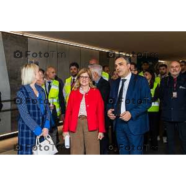 Bergamo, 15 marzo 2026 - Inaugurazione del nuovo sottopassaggio della Stazione di Bergamo alla presenza di Lucio Menta, Direttore Investimenti Rete Ferroviaria Italiana (Gruppo FS), Elena Carnevali, Sindaco di Bergamo e Claudia Maria Terzi, Assessore alle Infrastrutture e Opere pubbliche Regione Lombardia - Foto cantiere Stazione di Bergamo.