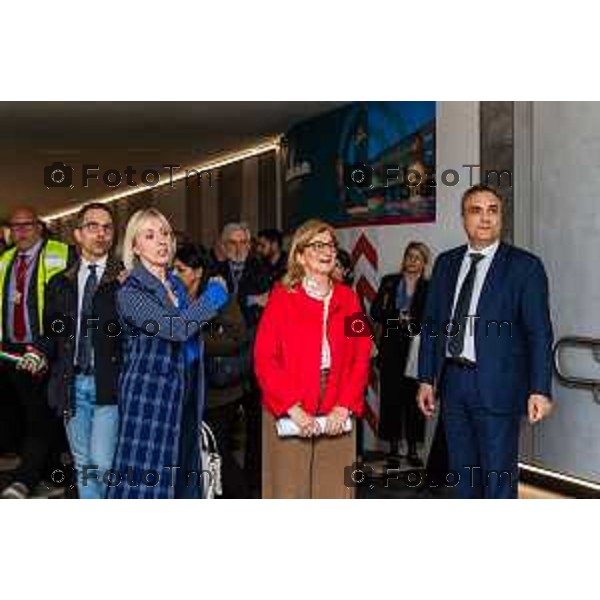 Bergamo, 15 marzo 2026 - Inaugurazione del nuovo sottopassaggio della Stazione di Bergamo alla presenza di Lucio Menta, Direttore Investimenti Rete Ferroviaria Italiana (Gruppo FS), Elena Carnevali, Sindaco di Bergamo e Claudia Maria Terzi, Assessore alle Infrastrutture e Opere pubbliche Regione Lombardia - Foto cantiere Stazione di Bergamo.