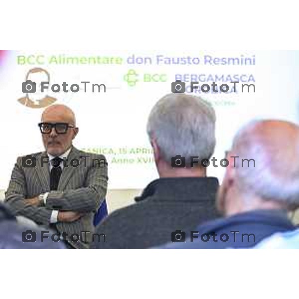 Zanica incontro con Caritas Bergamo donazione banco alimentare Bcc Bergamasca e Orobica 16 Aprile 2026 Bergamo Italia Foto Tiziano Manzoni Lapresse