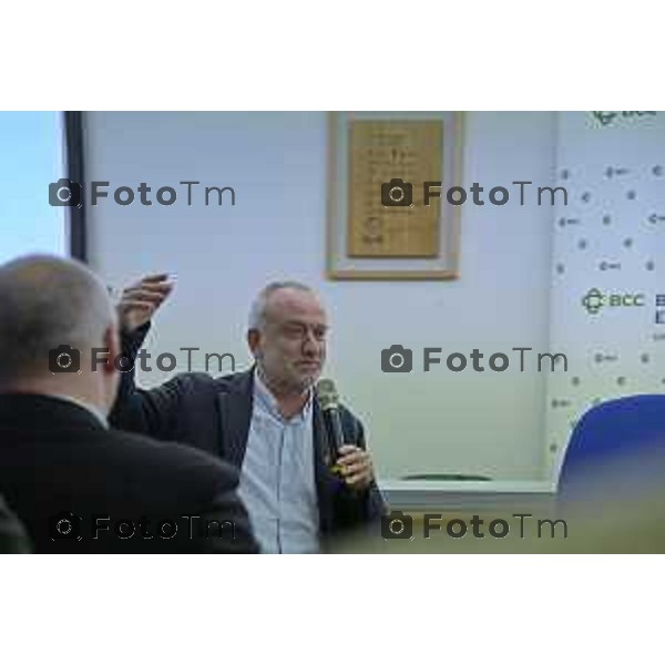 Zanica incontro con Caritas Bergamo donazione banco alimentare Bcc Bergamasca e Orobica 16 Aprile 2026 Bergamo Italia Foto Tiziano Manzoni Lapresse