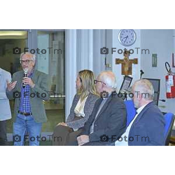 Zanica incontro con Caritas Bergamo donazione banco alimentare Bcc Bergamasca e Orobica 16 Aprile 2026 Bergamo Italia Foto Tiziano Manzoni Lapresse