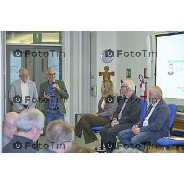 Zanica incontro con Caritas Bergamo donazione banco alimentare Bcc Bergamasca e Orobica 16 Aprile 2026 Bergamo Italia Foto Tiziano Manzoni Lapresse