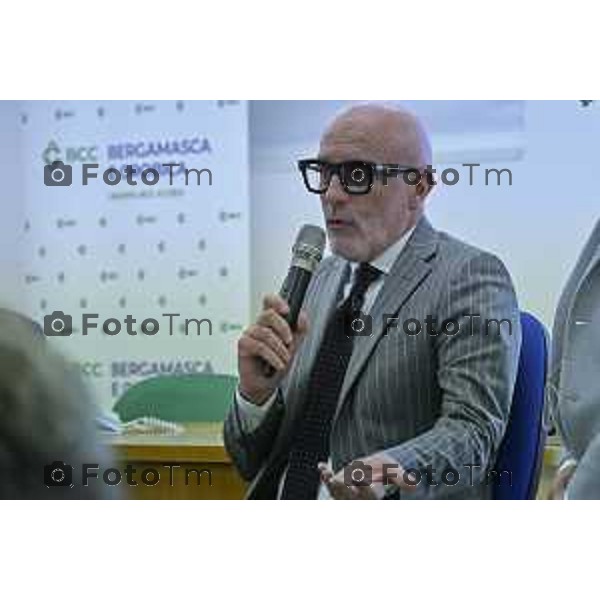 Zanica incontro con Caritas Bergamo donazione banco alimentare Bcc Bergamasca e Orobica 16 Aprile 2026 Bergamo Italia Foto Tiziano Manzoni Lapresse