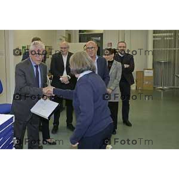 Zanica incontro con Caritas Bergamo donazione banco alimentare Bcc Bergamasca e Orobica 16 Aprile 2026 Bergamo Italia Foto Tiziano Manzoni Lapresse