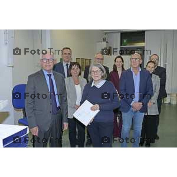 Zanica incontro con Caritas Bergamo donazione banco alimentare Bcc Bergamasca e Orobica 16 Aprile 2026 Bergamo Italia Foto Tiziano Manzoni Lapresse